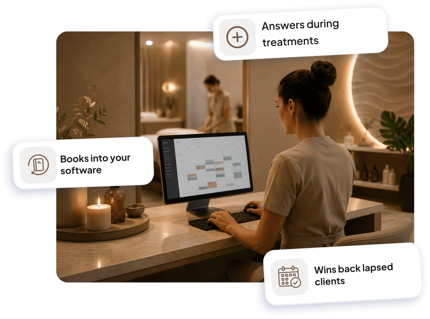 ItsBot books appointments directly into your salon software